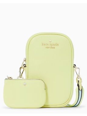 ♠️Kate Spade Rosie Pebbled Leather NS Phone Crossbody Bag, Melon Rind NWT